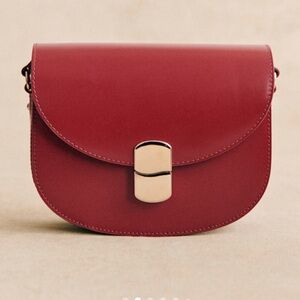 NWT Sézane Claude Bag in Icy Carmine Red